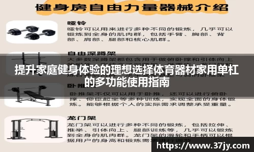 提升家庭健身体验的理想选择体育器材家用单杠的多功能使用指南